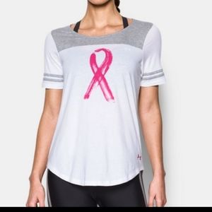 Under Armour Breast Cancer Awareness Short Sleeve Shirt Size Small